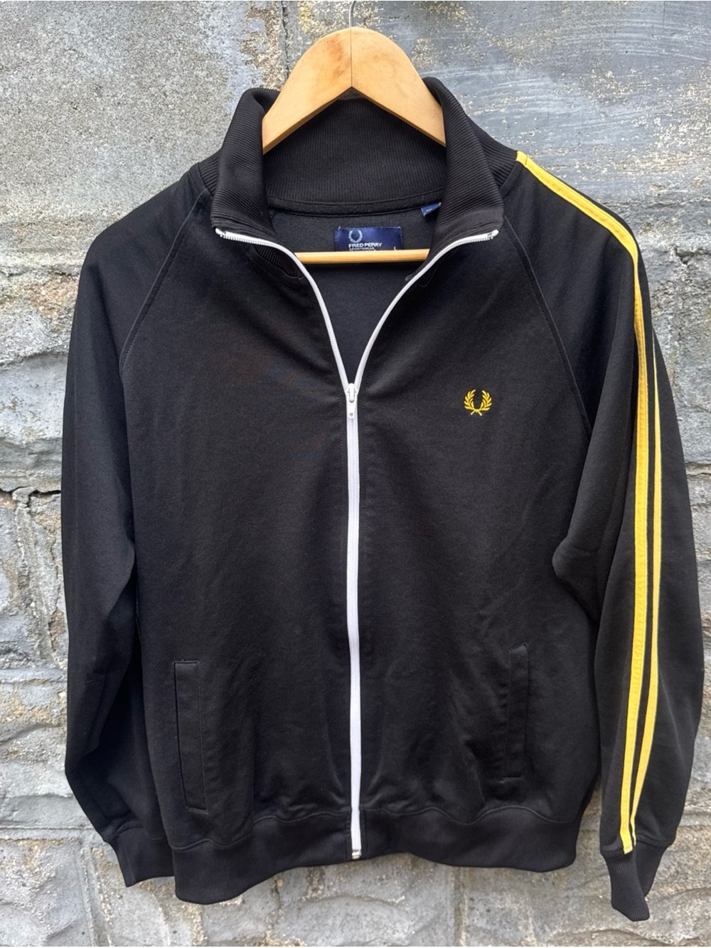 Fred Perry Track Jacket Large Full Zip Portugal Big Logo Top Y2K 2000s